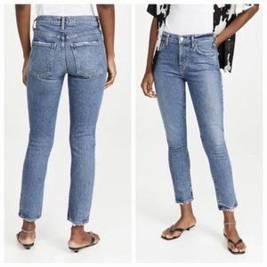 Agolde “Toni Mid-Rise Dine” Straight Jeans